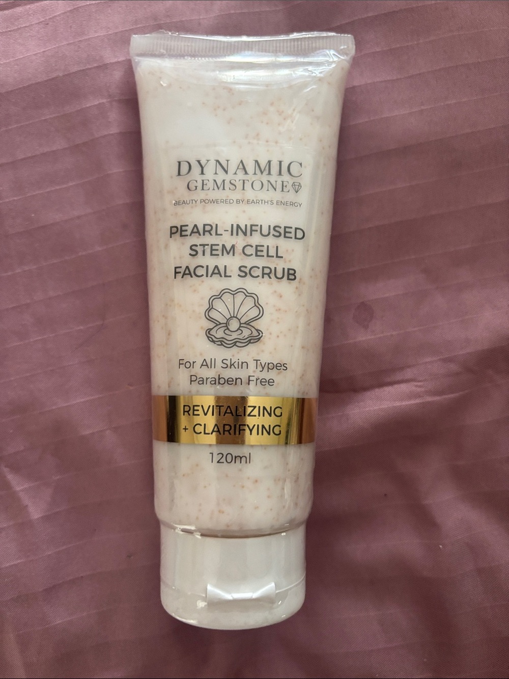 Dynamic pearl infused stem cell facial scrub